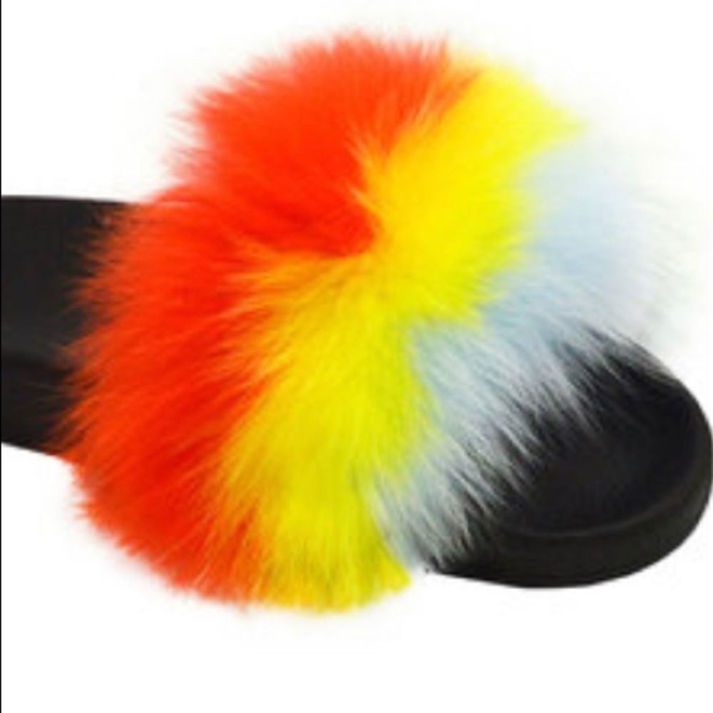 Women’s Fur Ball Fluffy Slippery